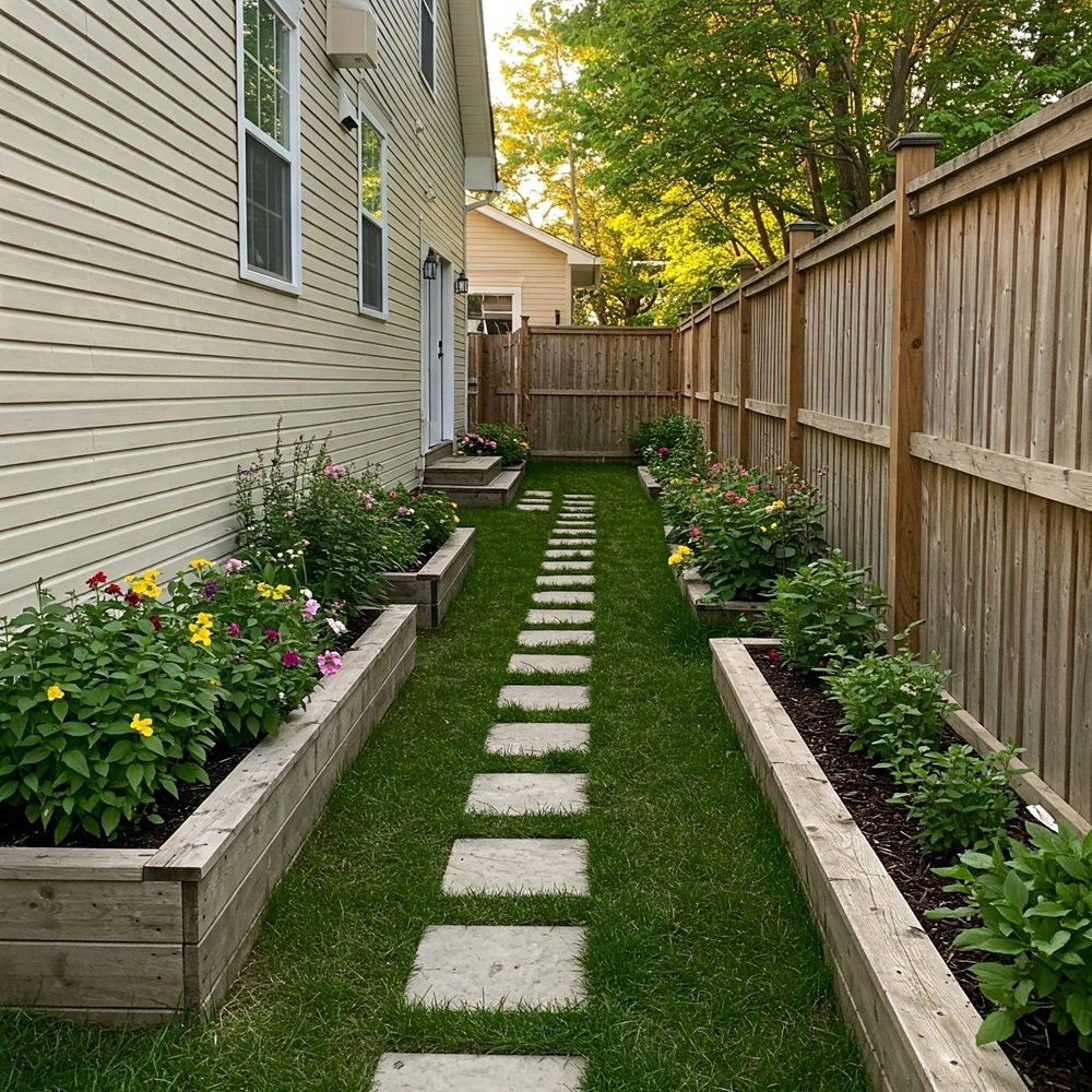 Professionally maintained residential garden in Oxnard California